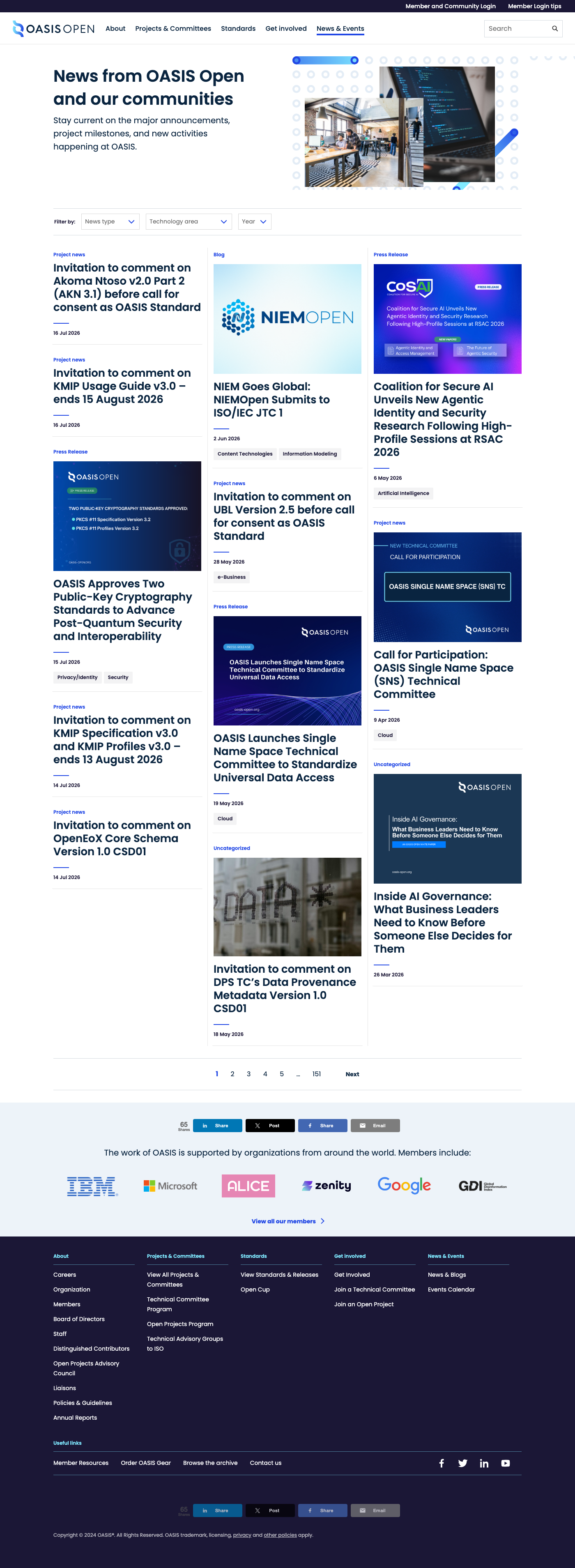 the news page loaded with the open-reviews filter parameter present in the address bar, alongside the unfiltered result below it, in one frame; and separately the not-found page returned by the dedicated open-reviews path with its URL readable